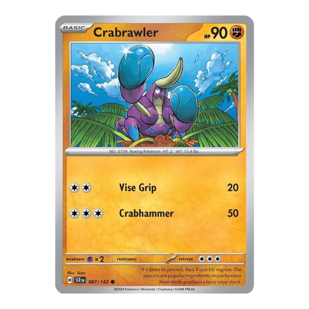 SV07: Stellar Crown (SCR) - Crabrawler (#087/142) (Near Mint)