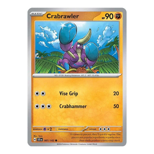 SV07: Stellar Crown (SCR) - Crabrawler (#087/142) (Near Mint)