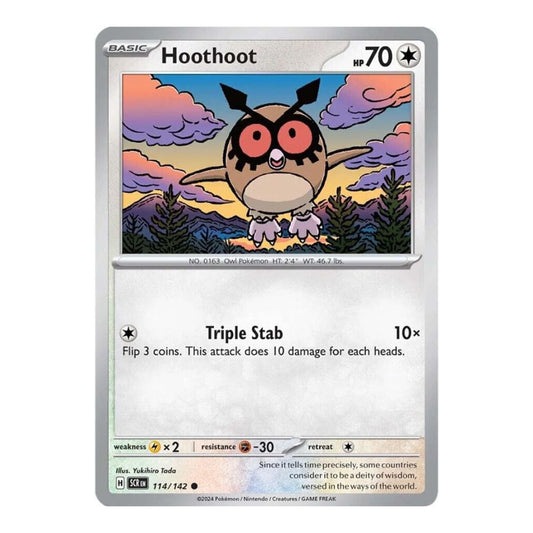 SV07: Stellar Crown (SCR) - Hoothoot (#114/142) (Near Mint)