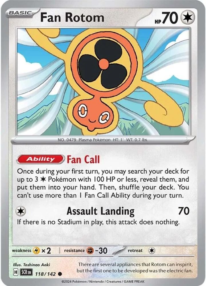SV07: Stellar Crown (SCR) - Fan Rotom (#118/142, Common) ()