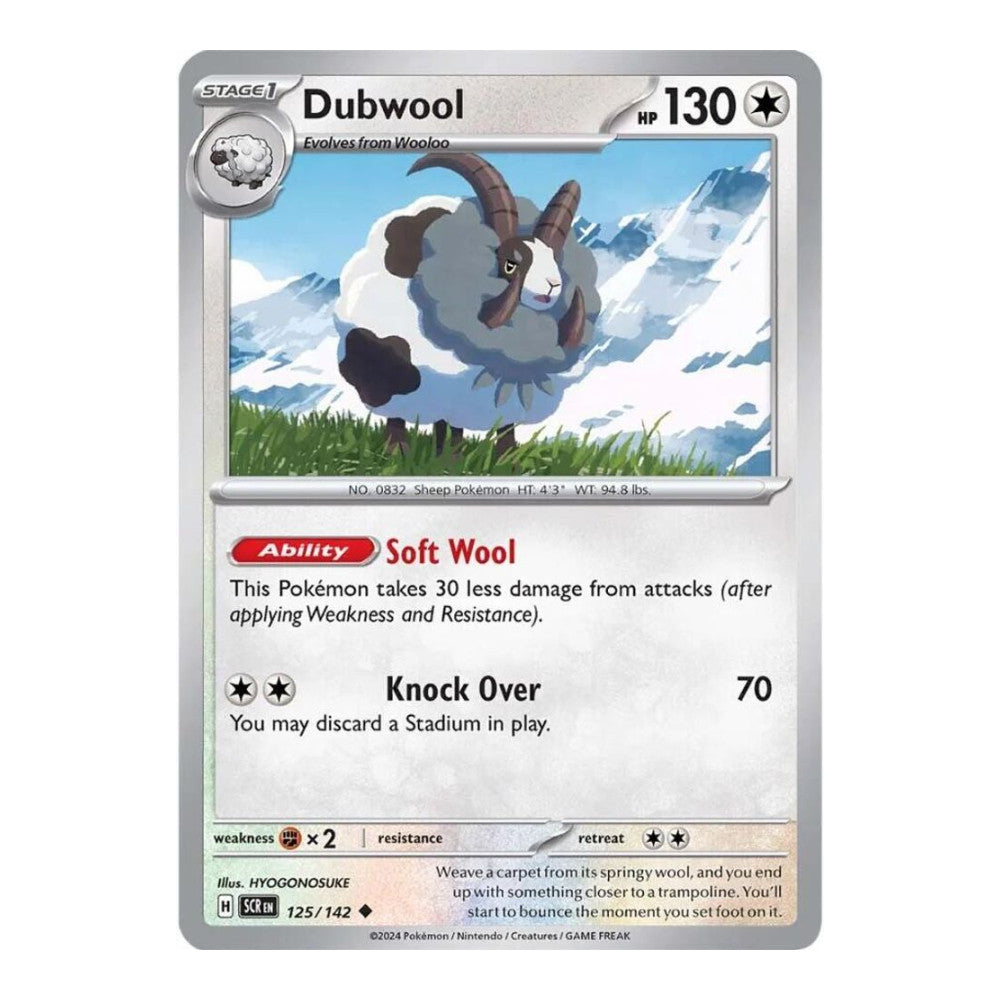 SV07: Stellar Crown (SCR) - Dubwool (#125/142) (Near Mint)