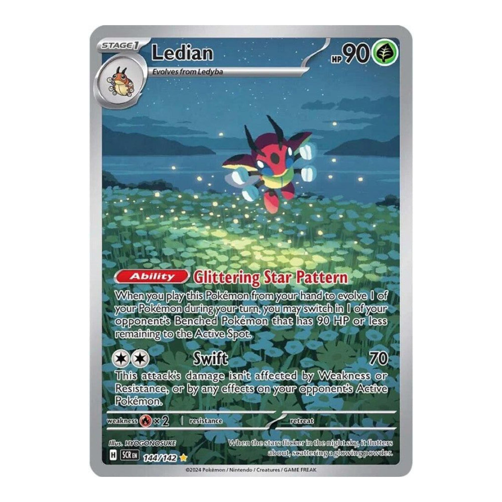 SV07: Stellar Crown (SCR) - Ledian - 144/142 (#144/142) (Near Mint)