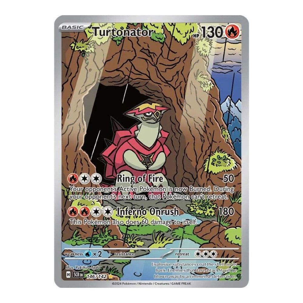 SV07: Stellar Crown (SCR) - Turtonator 146 142 (#146/142) (Near Mint)
