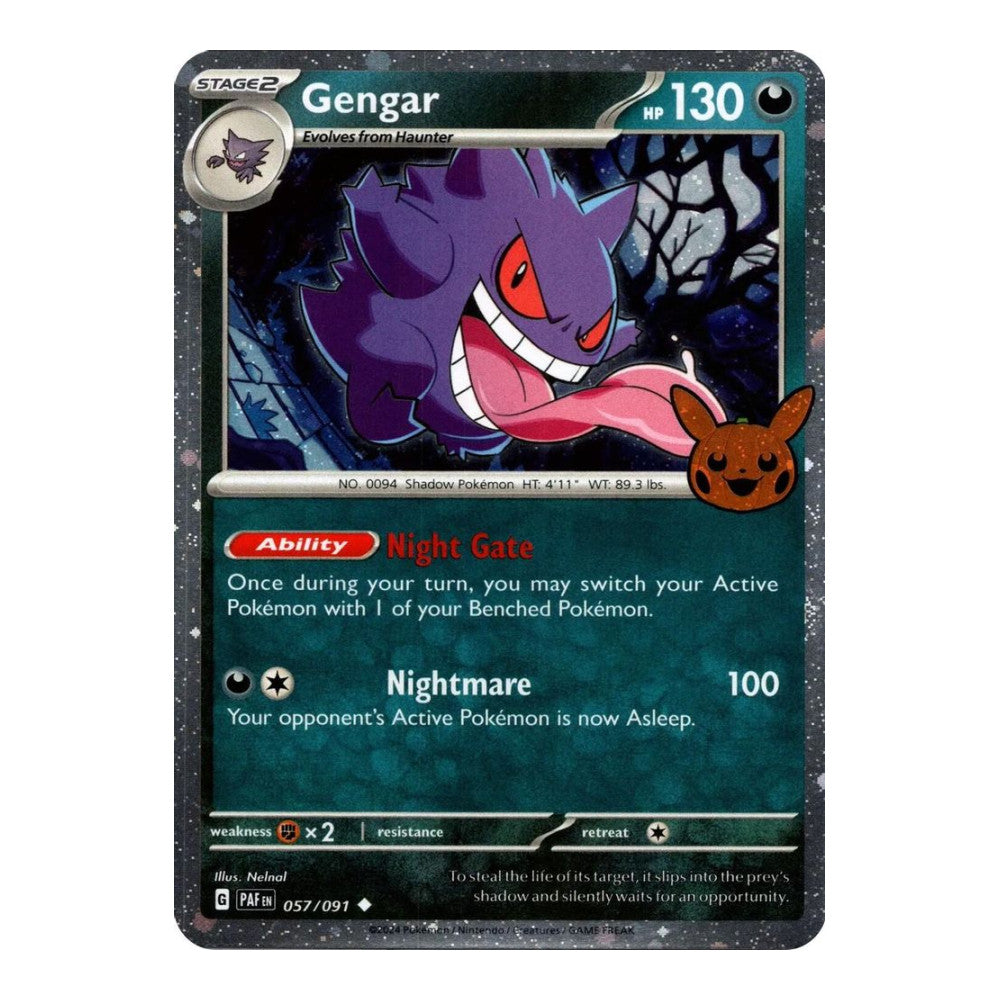 Trick or Trade BOOster Bundle 2024 (TTBB24) - Gengar Cosmos Holo (#057/091) (Near Mint)