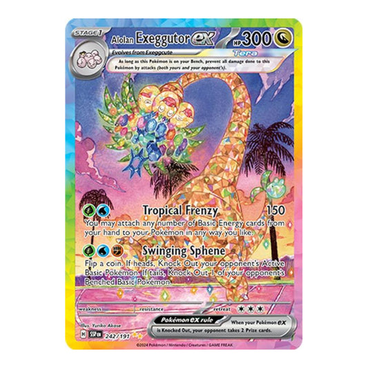 SV08: Surging Sparks (SSP) - Alolan Exeggutor ex 242 191 (#242/191) (Near Mint)