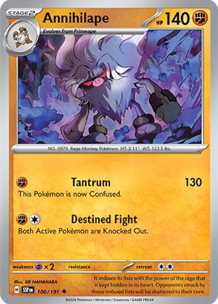 SV08: Surging Sparks (SSP) - Annihilape (#100/191, Uncommon) ()