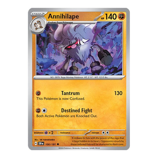 SV08: Surging Sparks (SSP) - Annihilape (#100/191) (Near Mint)
