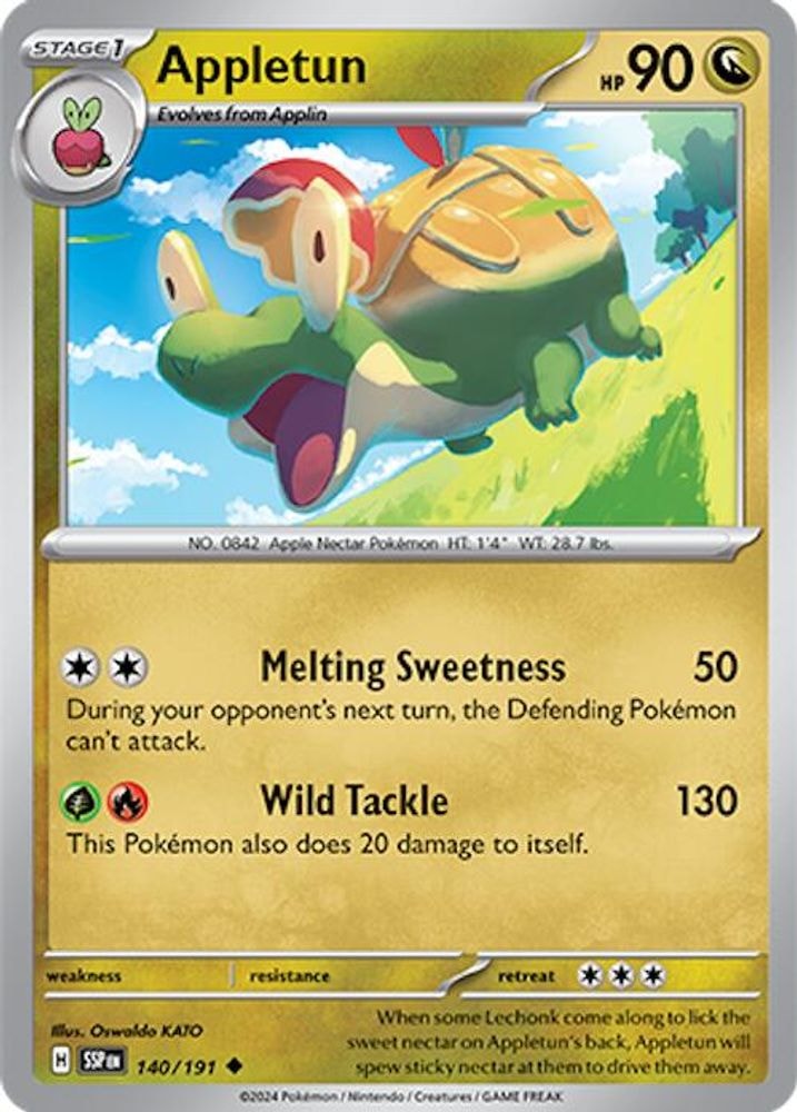 SV08: Surging Sparks (SSP) - Appletun - 140/191 (#140/191, Uncommon) ()