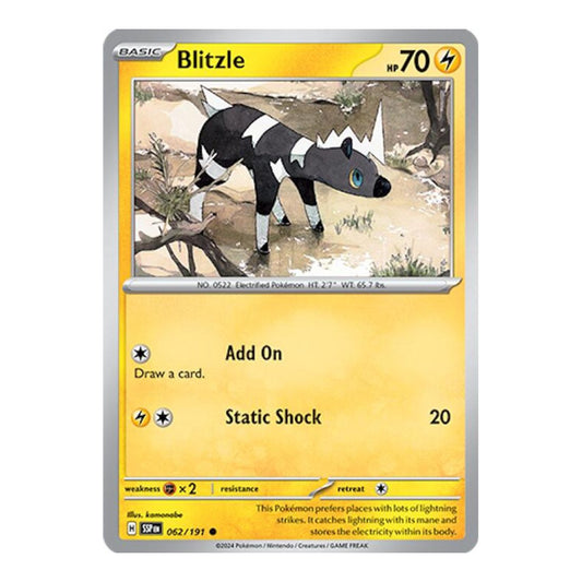 SV08: Surging Sparks (SSP) - Blitzle (#062/191) (Near Mint)