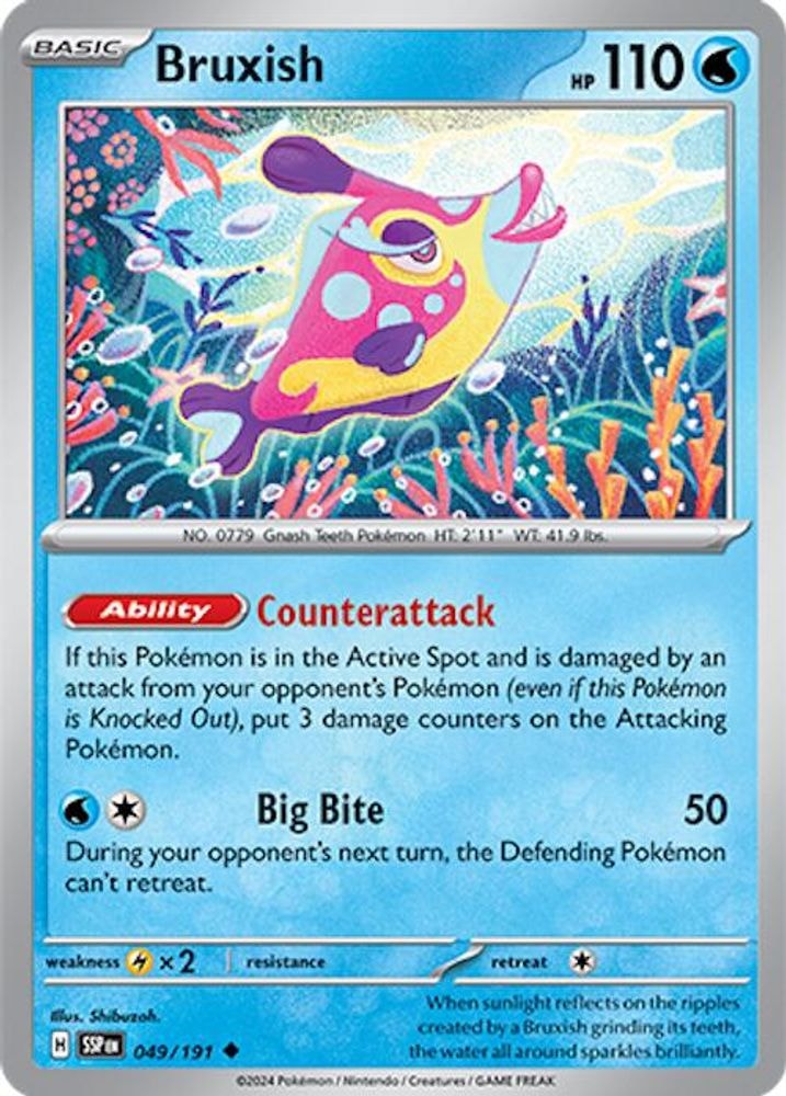 SV08: Surging Sparks (SSP) - Bruxish - 049/191 (#049/191, Uncommon) ()