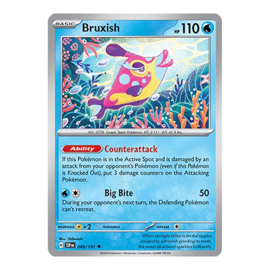 SV08: Surging Sparks (SSP) - Bruxish 049 191 (#049/191) (Near Mint)