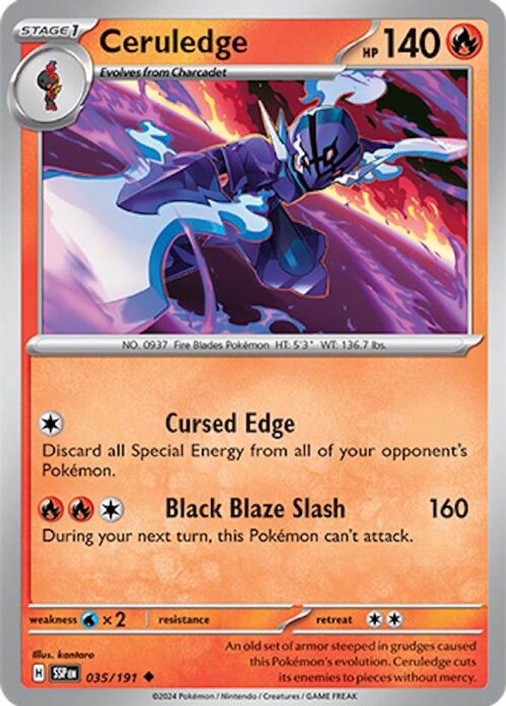 SV08: Surging Sparks (SSP) - Ceruledge - 035/191 (#035/191, Uncommon) ()