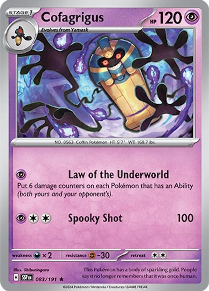 SV08: Surging Sparks (SSP) - Cofagrigus (#083/191, Rare) ()