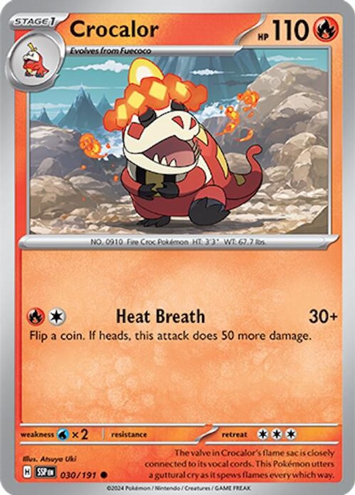 SV08: Surging Sparks (SSP) - Crocalor (#030/191, Common) ()
