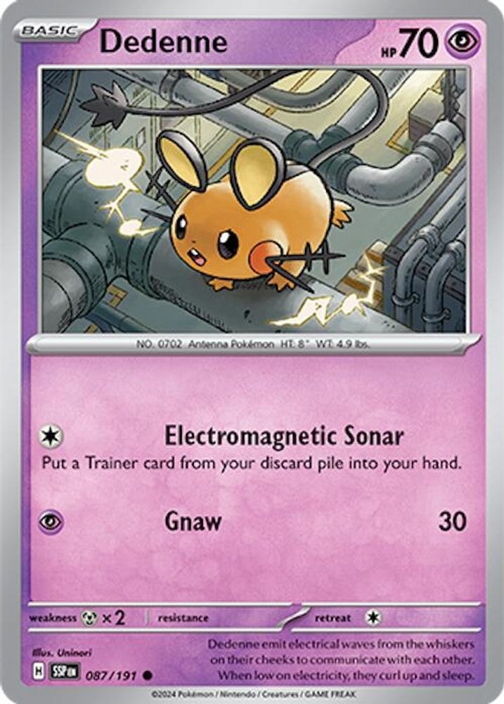 SV08: Surging Sparks (SSP) - Dedenne (#087/191, Common) ()