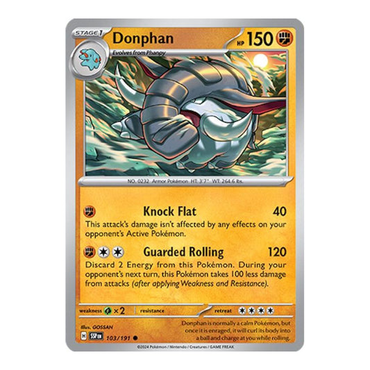 SV08: Surging Sparks (SSP) - Donphan (#103/191) (Near Mint)