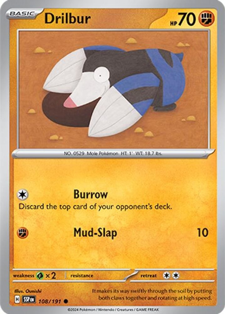 SV08: Surging Sparks (SSP) - Drilbur (#108/191, Common) ()