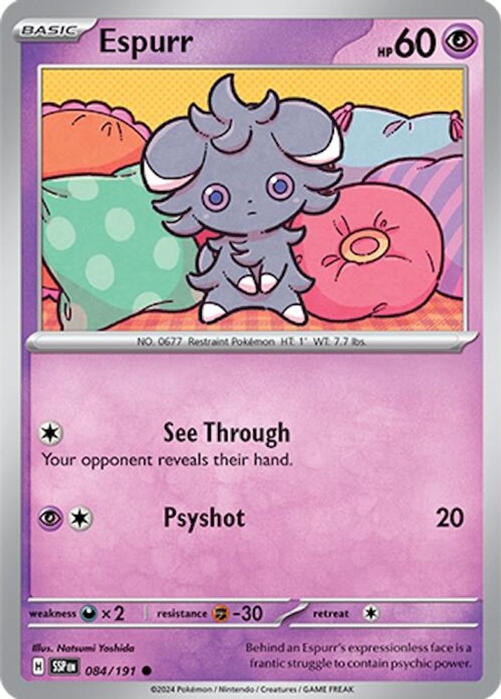 SV08: Surging Sparks (SSP) - Espurr (#084/191, Common) ()