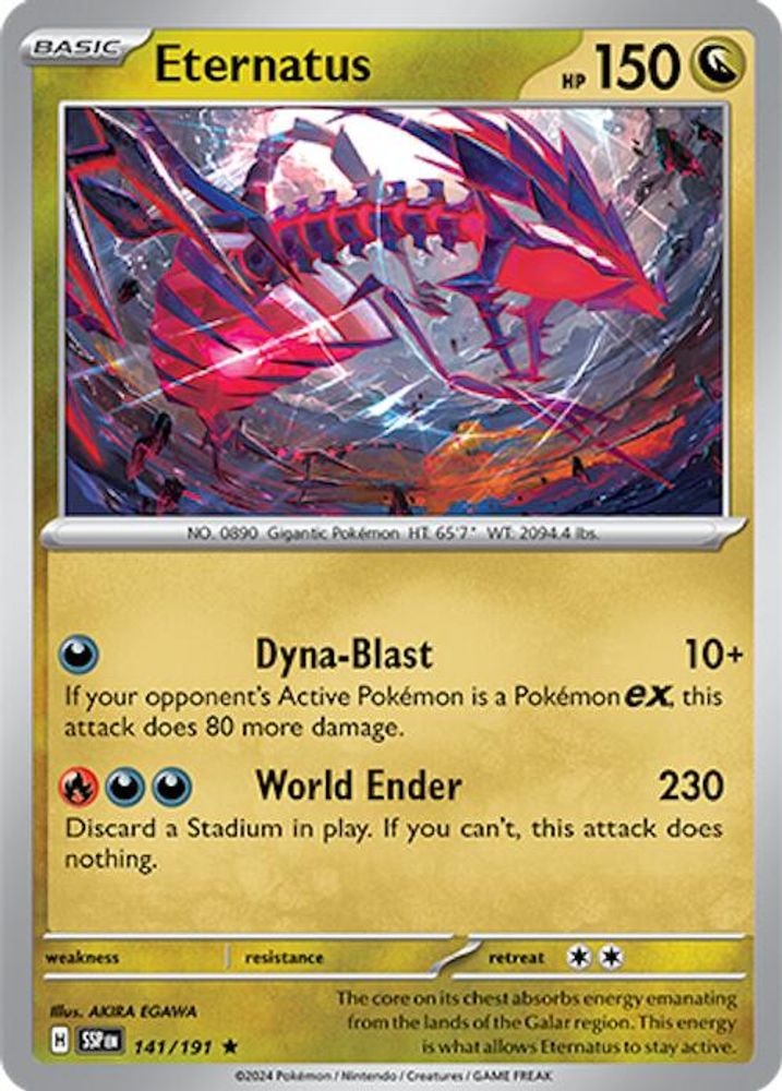 SV08: Surging Sparks (SSP) - Eternatus (#141/191, Rare) ()