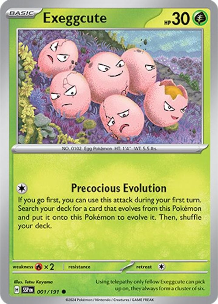 SV08: Surging Sparks (SSP) - Exeggcute - 001/191 (#001/191, Common) ()