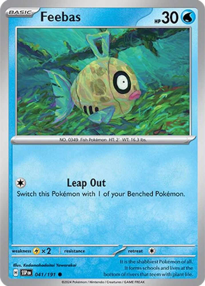 SV08: Surging Sparks (SSP) - Feebas - 041/191 (#041/191, Common) ()