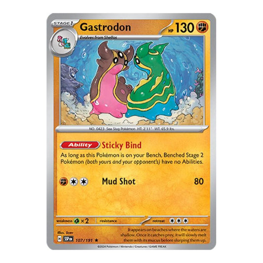 SV08: Surging Sparks (SSP) - Gastrodon (#107/191) (Near Mint)
