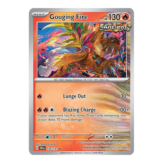 SV08: Surging Sparks (SSP) - Gouging Fire (#038/191) (Near Mint)