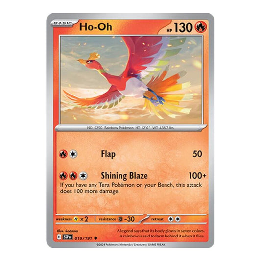 SV08: Surging Sparks (SSP) - Ho Oh (#019/191) (Near Mint)