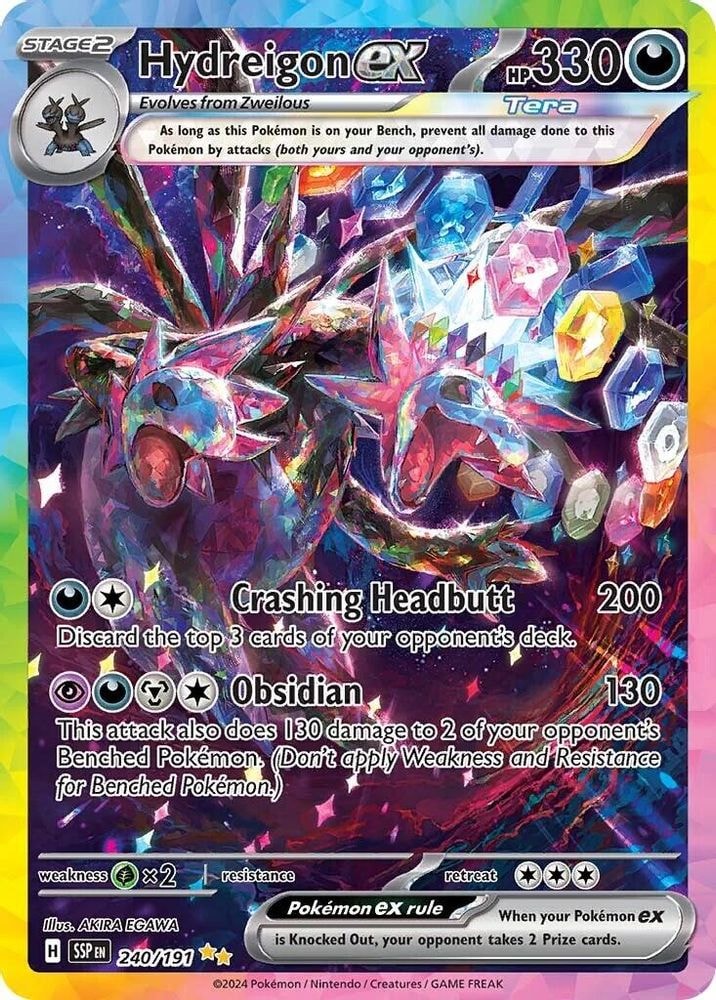 SV08: Surging Sparks (SSP) - Hydreigon ex - 240/191 (#240/191, Special Illustration Rare) ()