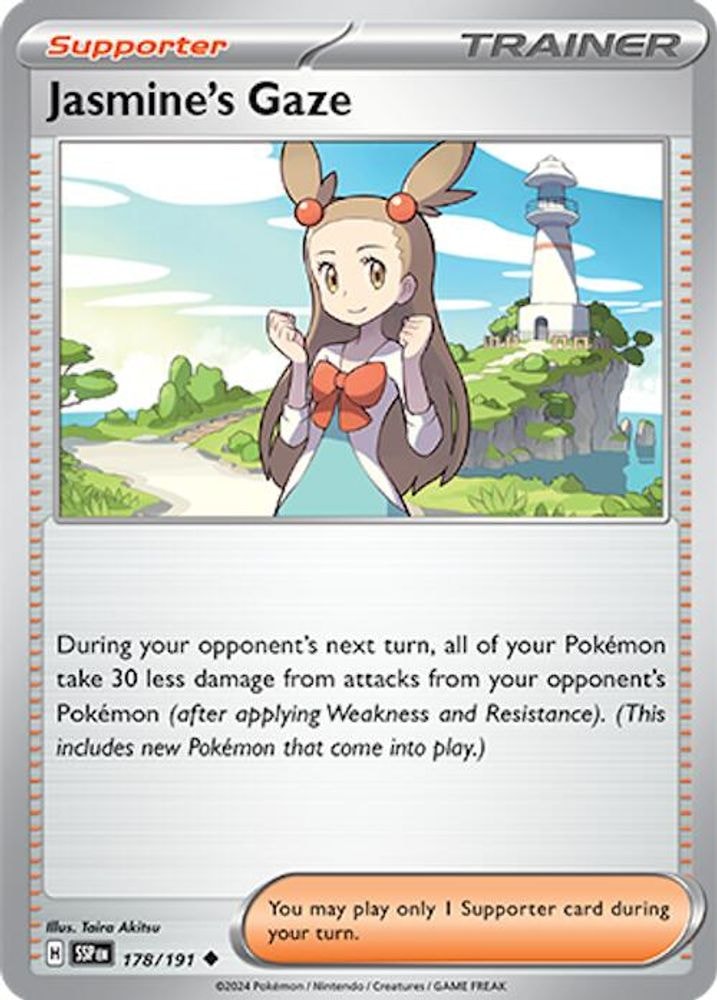 SV08: Surging Sparks (SSP) - Jasmine's Gaze - 178/191 (#178/191, Uncommon) ()