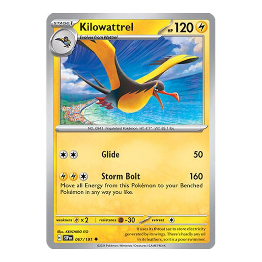 SV08: Surging Sparks (SSP) - Kilowattrel (#067/191) (Near Mint)