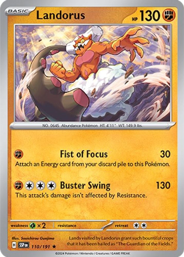 SV08: Surging Sparks (SSP) - Landorus (#110/191, Rare) ()