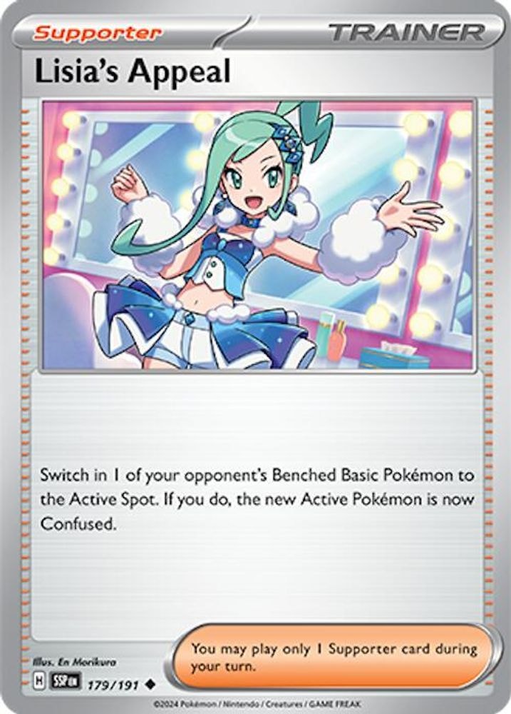 SV08: Surging Sparks (SSP) - Lisia's Appeal - 179/191 (#179/191, Uncommon) ()