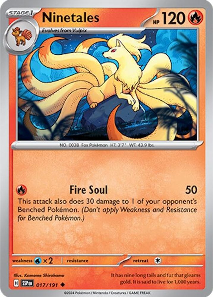 SV08: Surging Sparks (SSP) - Ninetales (#017/191, Uncommon) ()