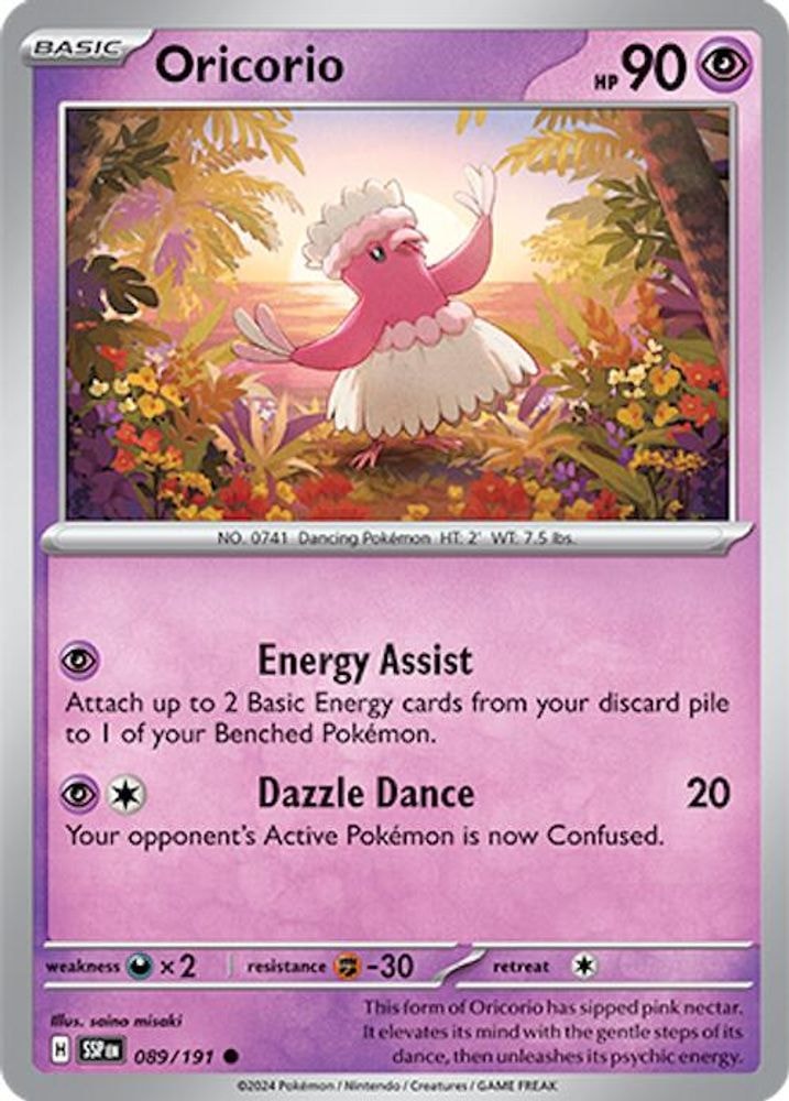 SV08: Surging Sparks (SSP) - Oricorio - 089/191 (#089/191, Common) ()