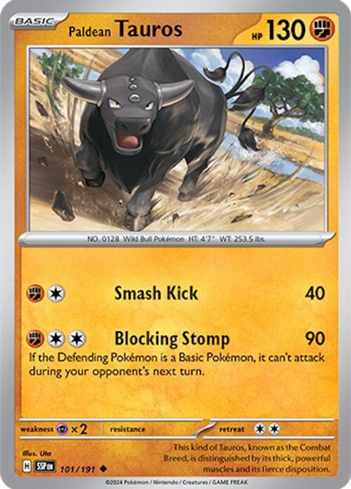 SV08: Surging Sparks (SSP) - Paldean Tauros - 101/191 (#101/191, Uncommon) ()