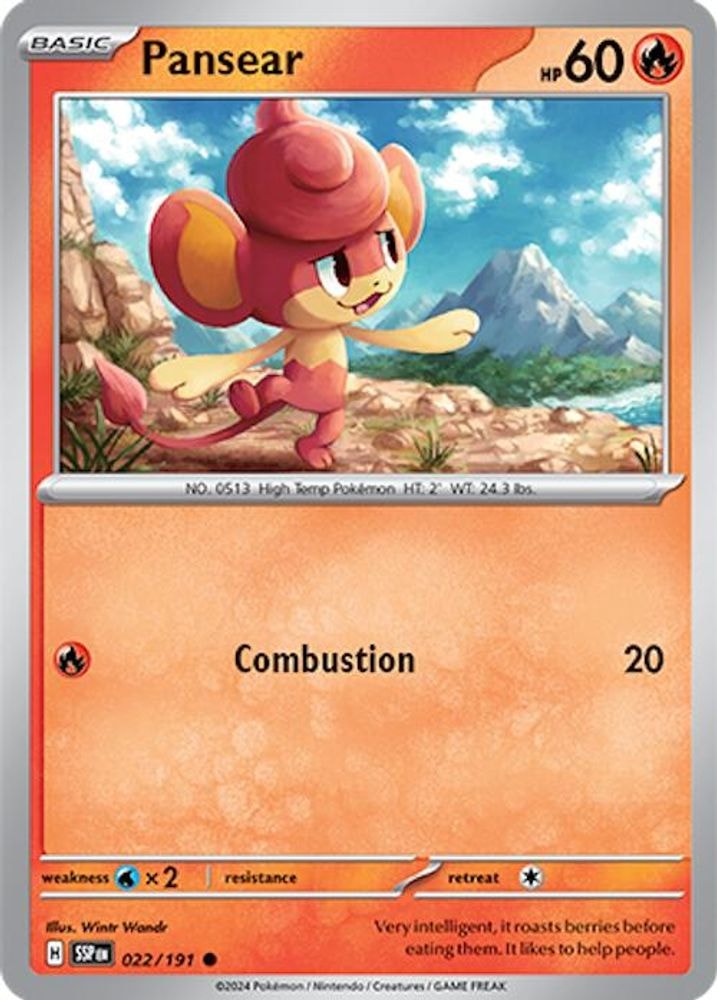 SV08: Surging Sparks (SSP) - Pansear (#022/191, Common) ()