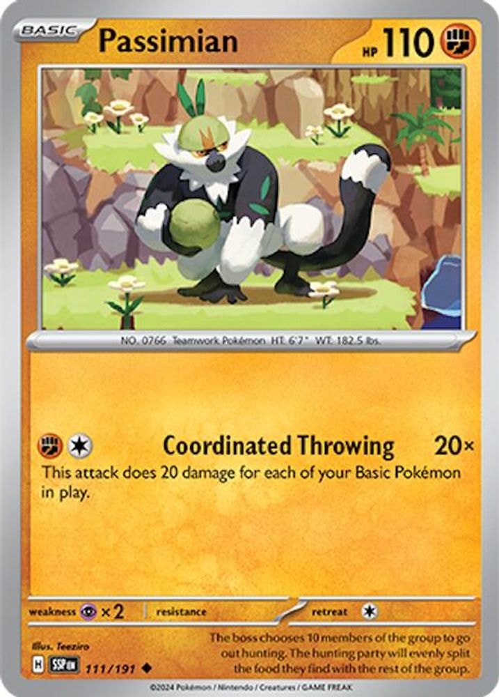 SV08: Surging Sparks (SSP) - Passimian (#111/191, Uncommon) ()