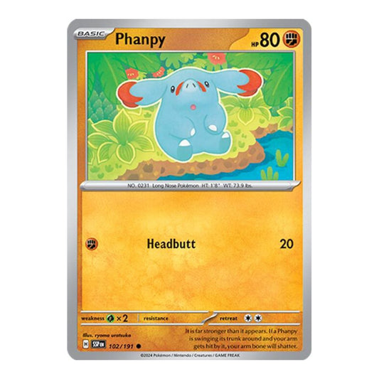 SV08: Surging Sparks (SSP) - Phanpy 102 191 (#102/191) (Near Mint)