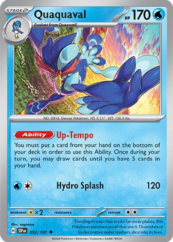 SV08: Surging Sparks (SSP) - Quaquaval (#052/191, Uncommon) ()