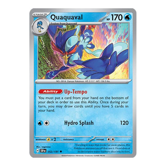 SV08: Surging Sparks (SSP) - Quaquaval (#052/191) (Near Mint)