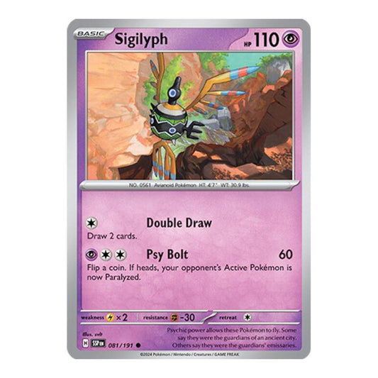SV08: Surging Sparks (SSP) - Sigilyph (#081/191) (Near Mint)