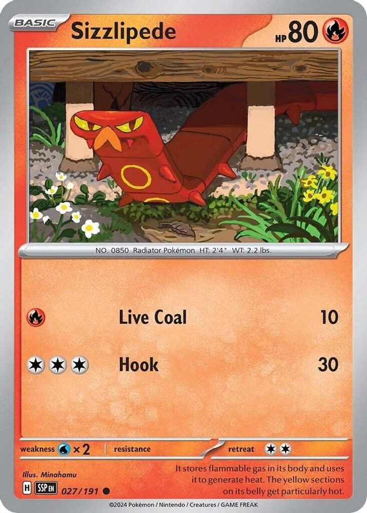 SV08: Surging Sparks (SSP) - Sizzlipede (#027/191, Common) ()