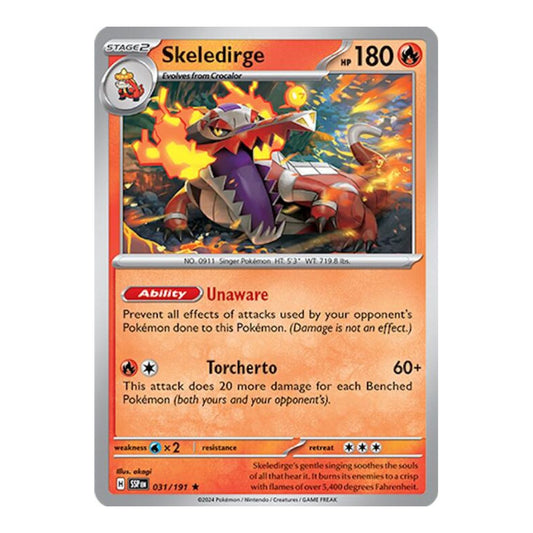 SV08: Surging Sparks (SSP) - Skeledirge (#031/191) (Near Mint)