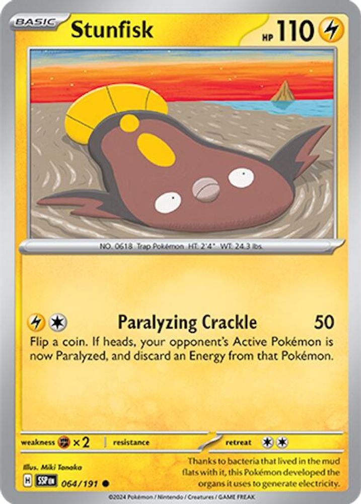 SV08: Surging Sparks (SSP) - Stunfisk - 064/191 (#064/191, Common) ()