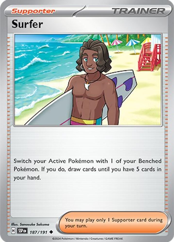 SV08: Surging Sparks (SSP) - Surfer - 187/191 (#187/191, Uncommon) ()