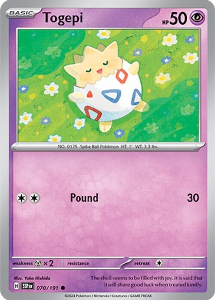 SV08: Surging Sparks (SSP) - Togepi (#070/191, Common) ()