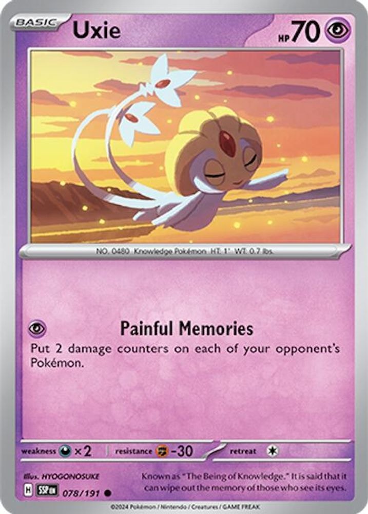 SV08: Surging Sparks (SSP) - Uxie (#078/191, Common) ()