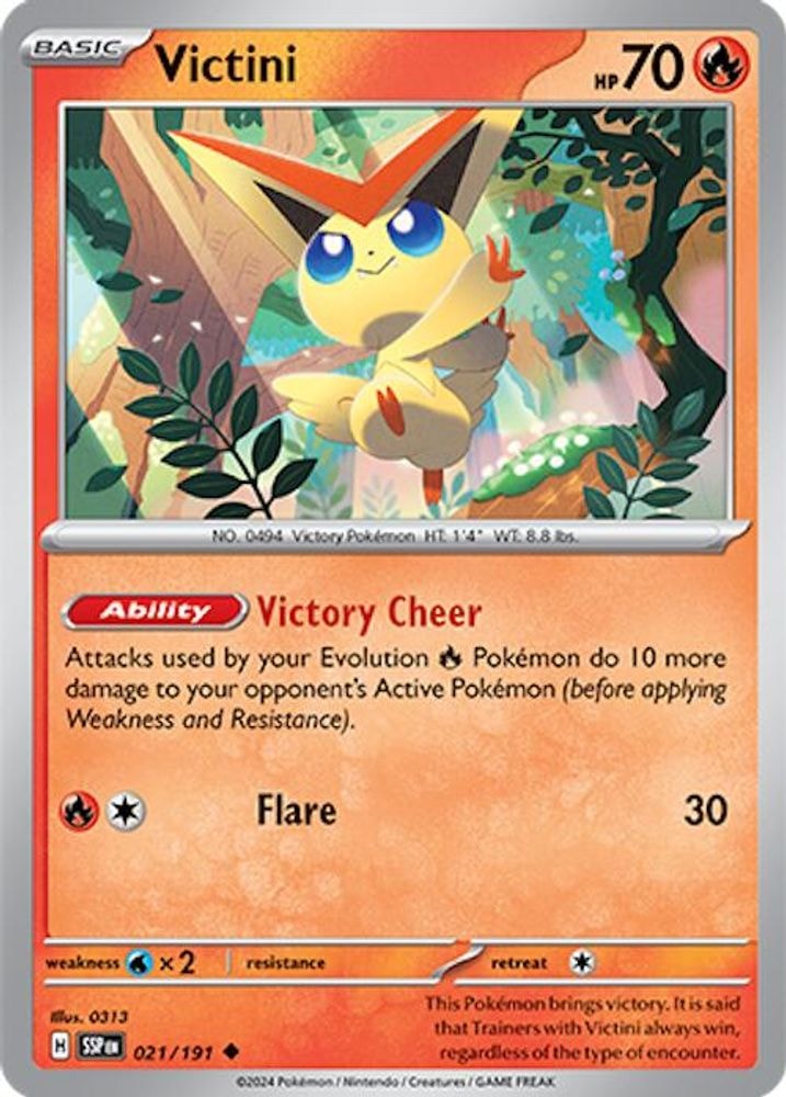 SV08: Surging Sparks (SSP) - Victini (#021/191, Uncommon) ()