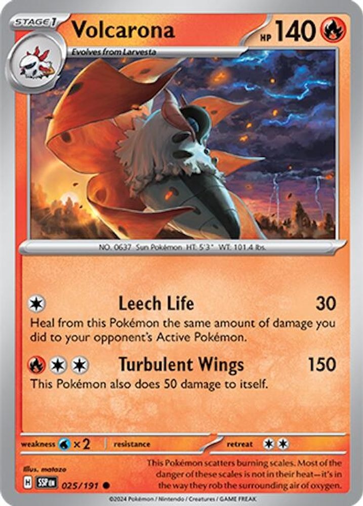 SV08: Surging Sparks (SSP) - Volcarona (#025/191, Common) ()